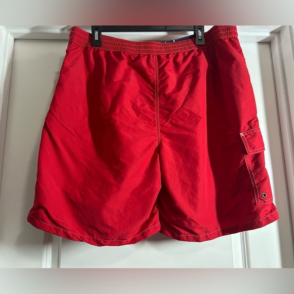 Ralph Lauren Red Swim Shorts with Drawstring - Picture 2 of 2